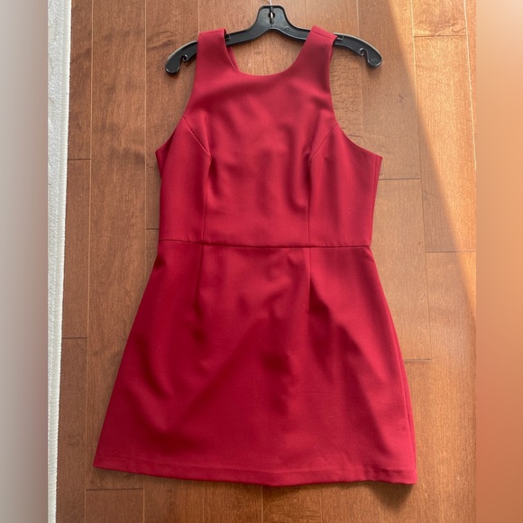 FCUK dress burgundy size 12 worn one time - Picture 6 of 11